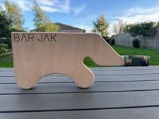 Original BAR JAK Wooden Olympic Barbell Deadlift Jack Plate Loader UK Made