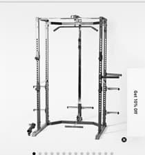 PRIMAL Home Power Rack Black 170x167x217cm Dip Bars Landmine Pull-Up