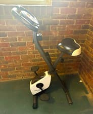Skandika MZ-9813 Upright Exercise Bike LCD Display Adjustable Seat Foldaway